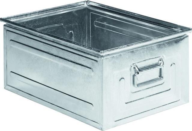 Produktbild Schäfer Shop Stapelkasten Serie ST 14/6-1, aus Stahl, Inhalt 79 L, ideal f. schwere Güter (65 x 47 x 28 cm, 79 l)