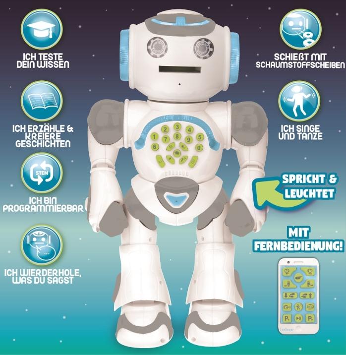 Immagine prodotto Lexibook POWERMAN MAX Il mio robot didattico con generatore di storia e telecomando tedesco (Tedesco)