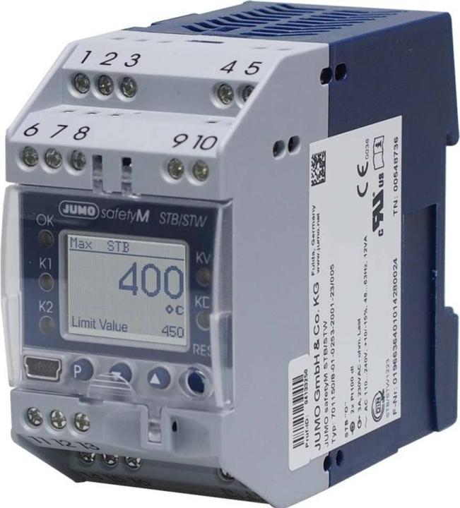 Actual product image Jumo safetyM STB/STW Safety temperature limiter, safety temperature monitor according to DIN EN 14597