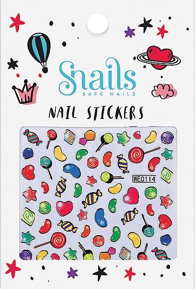 Snails Nagelsticker Süssigkeiten