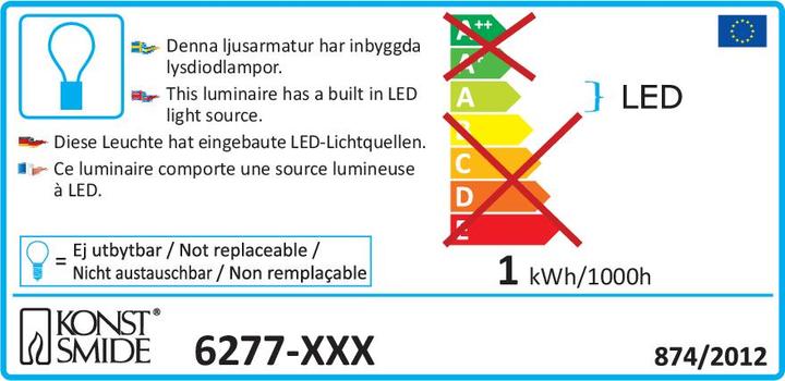 Label énergétique Konstsmide LED acrylique Ananas