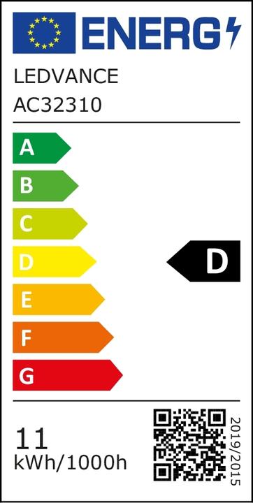 Energie-Label Osram Led Retrofit Classic A (E27, 11 W, 1521 lm, 1 x, D)