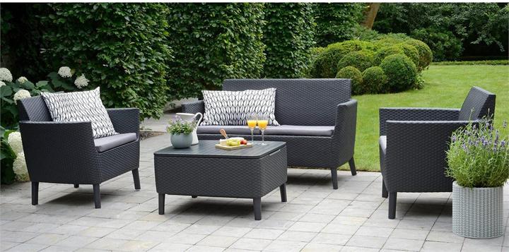 Actual product image Allibert Loungeset Salemo, Anthracite, 4 Seats