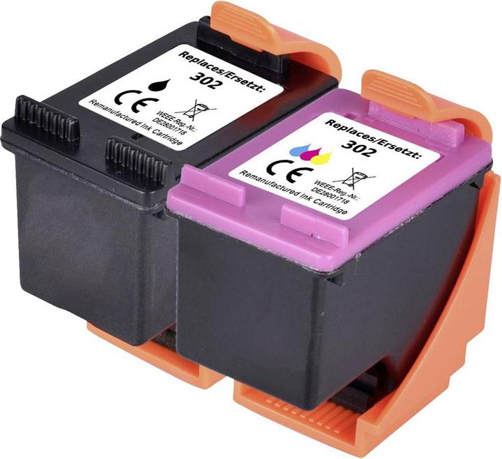 Immagine prodotto Renkforce La confezione combinata di inchiostro sostituisce la confezione combinata HP 302 (X4D37AE) (M, FC, C, Y)