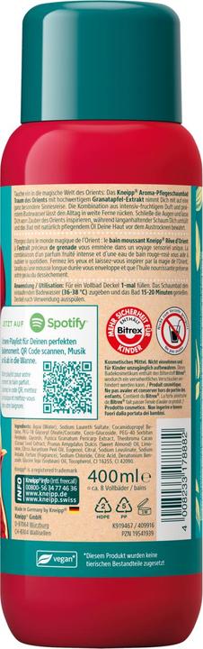Produktbild Kneipp Aroma-Pflegeschaumbad Traum des Orients (400 ml, Schaumbad)