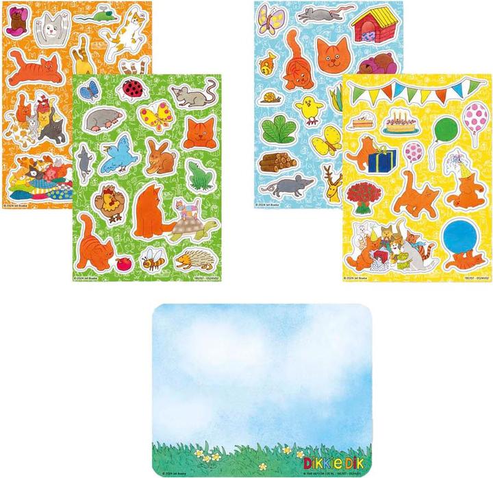 Actual product image Bambolino Toys Dikkie Dik Fensteraufkleber, 45 Stück.