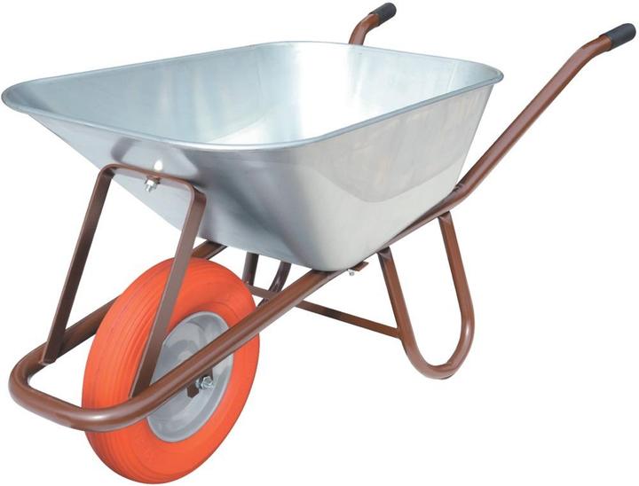 Image du produit müba Diable à benne basse 90 l roue en polymère jante en acier avec roulement à billes