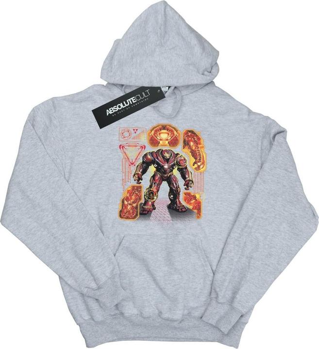 Immagine prodotto Avengers Infinity War Hulkbuster Blueprint Felpa con Cappuccio Ragazzi (116)