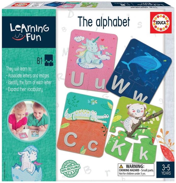 Immagine prodotto Educa 18838 Puzzle educativo per imparare l'alfabeto inglese da 3+ anni