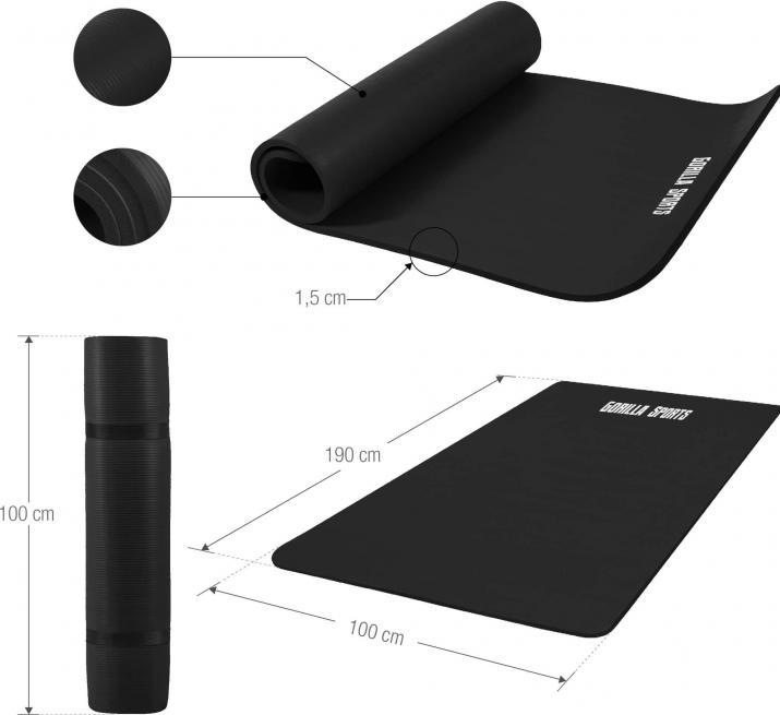 Image du produit Gorilla Sports Tapis de yoga (15 mm)