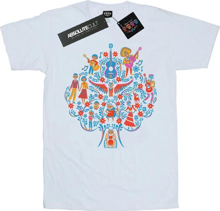 Actual product image Disney Womens/Ladies Coco Tree Pattern Cotton Boyfriend T-Shirt (XXL)