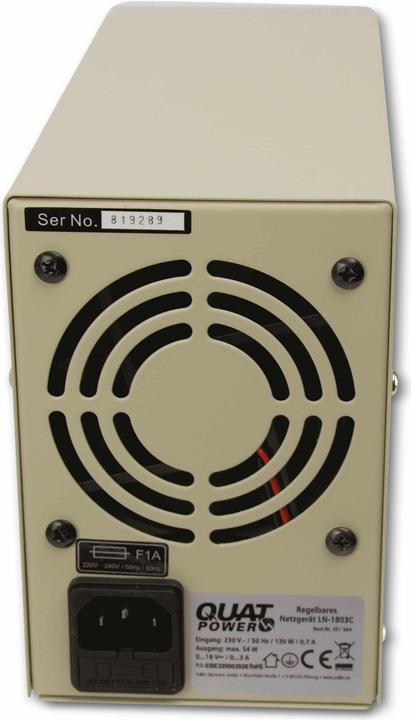 Produktbild QuatPower Netzgerät LN-1803C 0...18V-, 0...3A, LCD