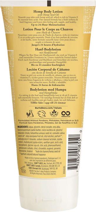 Immagine prodotto Burt's Bees Lozione per il corpo alla canapa (Lozione corpo)