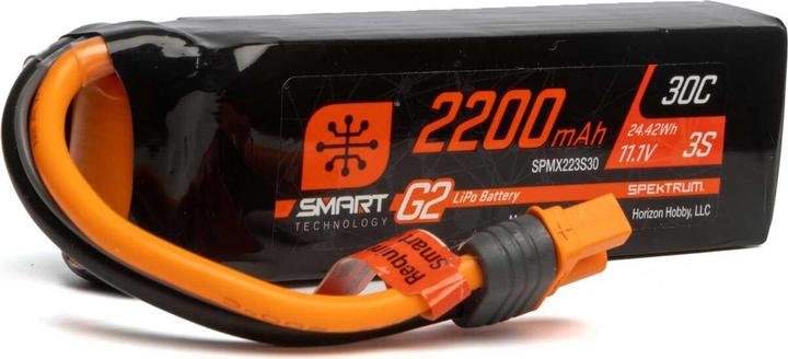 Produktbild Spektrum 2200mAh 3S 11.1V Smart G2 LiPo 30C IC3 (11.10 V, 2200 mAh)