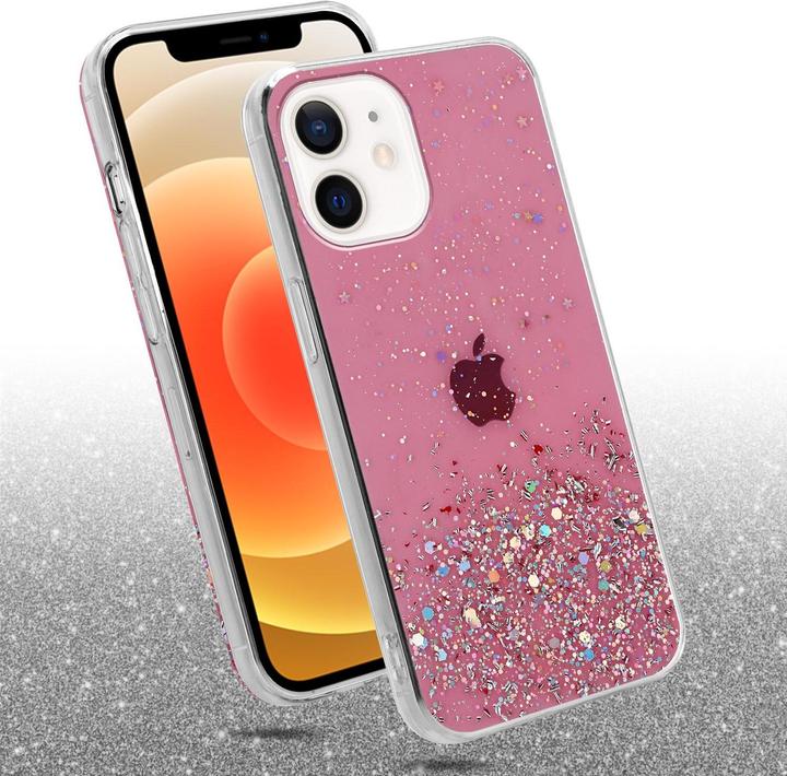Actual product image Cadorabo TPU cover sparkling glitter (Apple iPhone 12 mini)