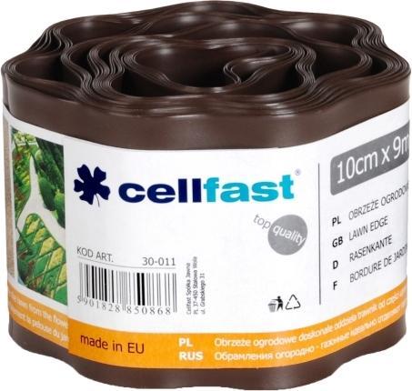 Produktbild Cellfast Rasenkante braun 10cm hoch und 9m lang (900 cm)