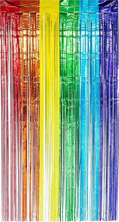 Productafbeelding Boland Folienvorhang metallic Regenbogen 200x100cm