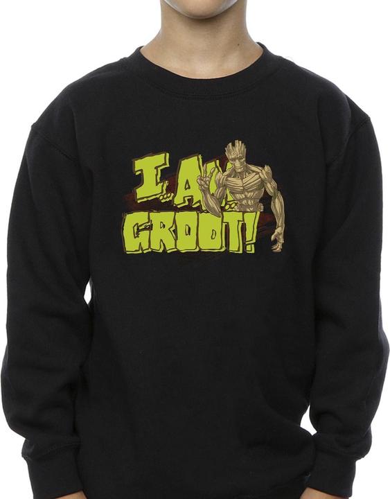 Actual product image Guardians of the Galaxy Boys I Am Groot Sweatshirt (140, 146)