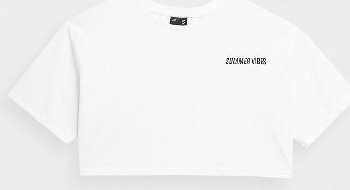 4F T-Shirt Weiss s. M TTSHF558 (M)