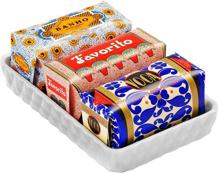Produktbild Claus porto Gift Set Soap Dish + 3 Mini Soaps (Hartseife)
