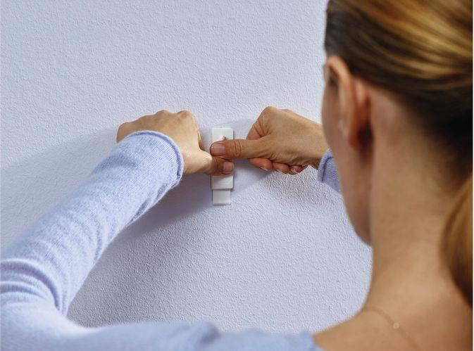 Actual product image tesa Adhesive nail for wallpaper & plaster, 1kg holding power, removable without a trace & reusable, 2