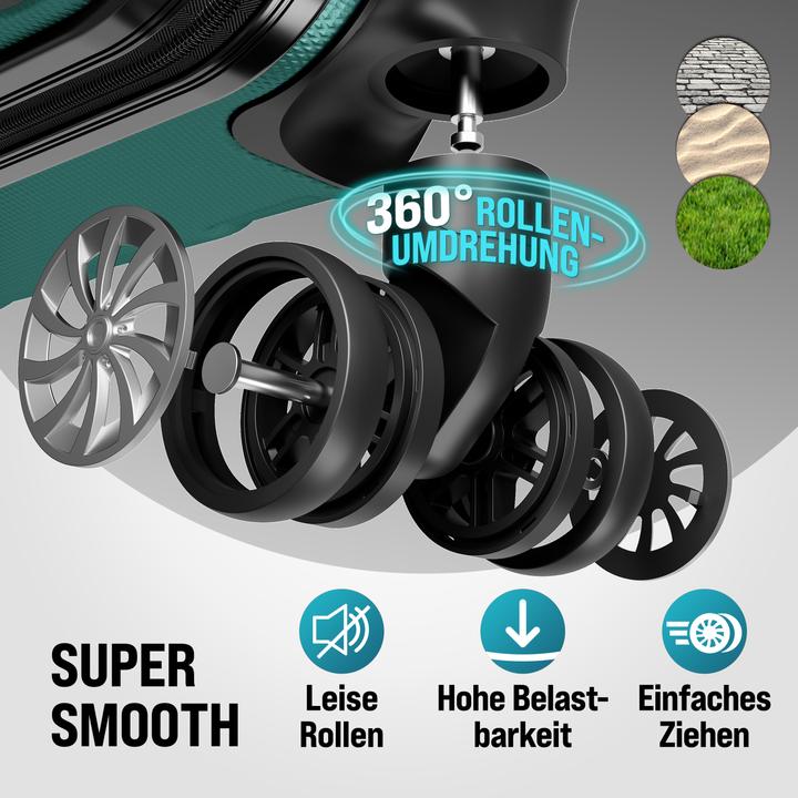 Produktbild Monzana Kofferset (90 l, Handgepäck (bis 50l), M (50 - 90l), L (90 - 115l), XL (ab 115l))