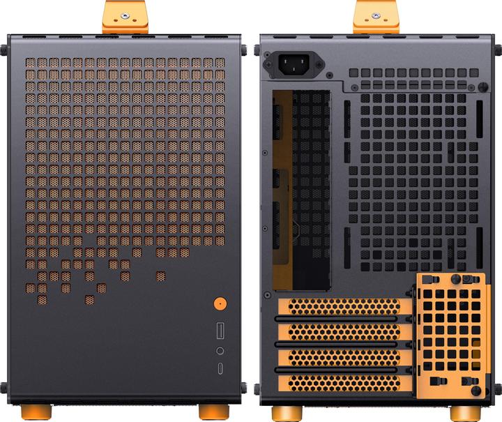 Image du produit Jonsplus MATX Handle Case Z20 - Noir-Orange (mATX, Mini-ITX)