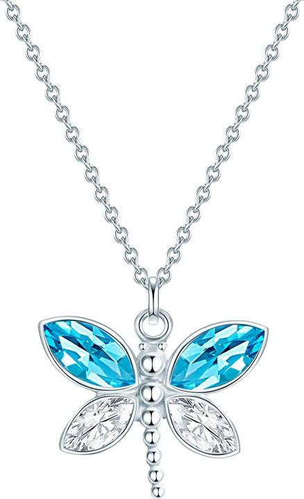 Produktbild Eastside Damen Schmetterling Edelstahl Preciosa silber 40,0 cm Basiskette + 5,0 cm Verlängerung - 29796 (Edelstahl, 40 - 45 cm)