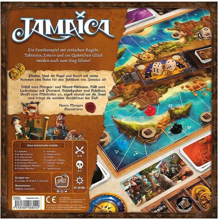 Actual product image Asmodée SCOD0076 - Jamaica - Brettspiel, für 2-6 Spieler, ab 8 Jahren (DE-Ausgabe) (German)