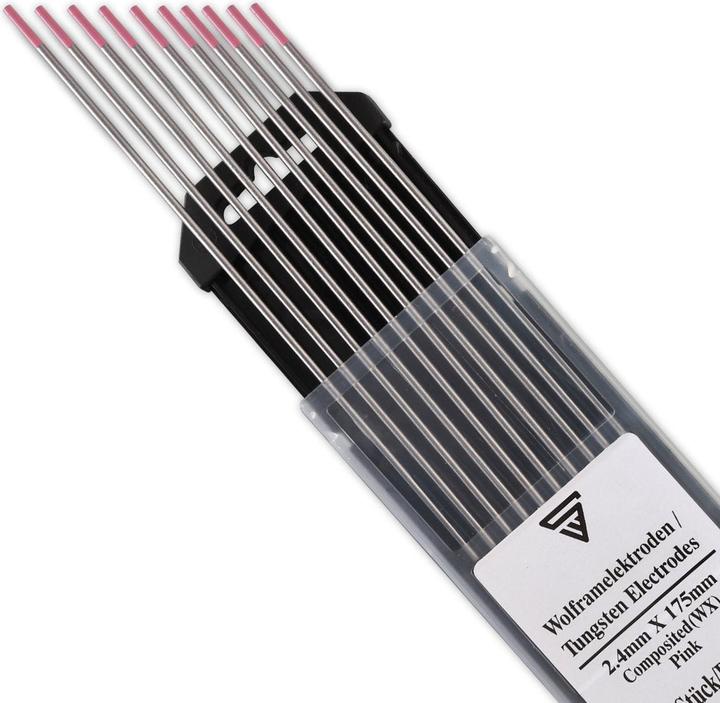 Image du produit Stahlwerk Électrodes en tungstène / Électrodes de soudage WX Pink 2,4 x 175 mm Lot de 10