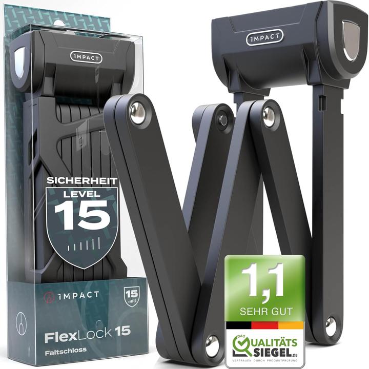 Produktbild Impact Bike Accessories FlexLock 15 Faltschloss (110 cm)
