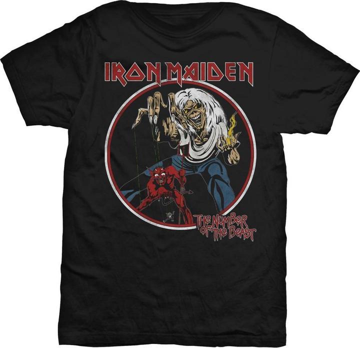 Actual product image Music Brand Unisex Adult Number Of The Beast T-Shirt (M)