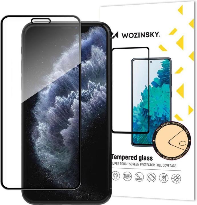 Wozinsky super tough full glue tempered glass full screen with frame case friendly Apple iphone 11 p (1 Piece, Apple iPhone 11)