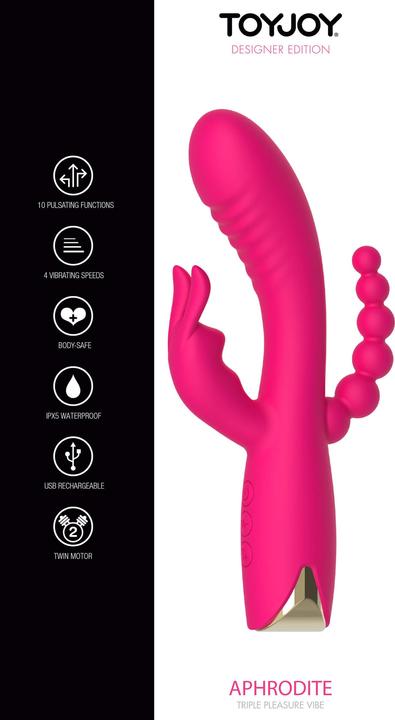 Actual product image ToyJoy Aphrodite Triple Vibrator