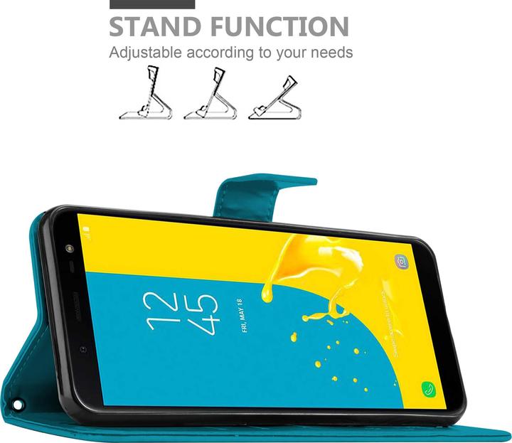 Image du produit Cadorabo Couverture du livre de fleurs (Samsung Galaxy J6 (2018))