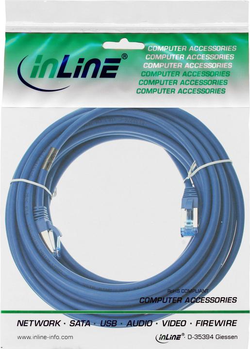 Image du produit InLine Câble de raccordement (S/FTP, CAT6a, 15 m)