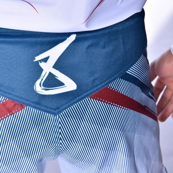 Actual product image 8Weapons Fight Shorts, Shift, white-navy-red, S (S)