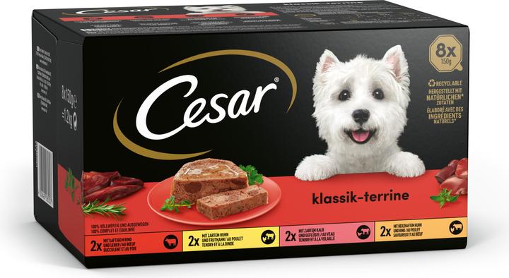 Actual product image Cesar Classic in tureen (Adult, 8 pcs., 150 g)
