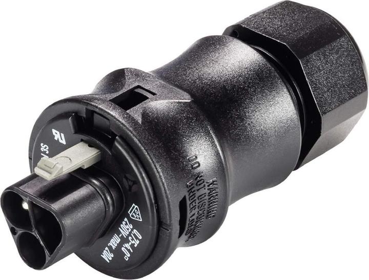 Actual product image 96.032.4153.1 Gesis IP68, 3-pin plug M air screw press 10 - 14 mm, black