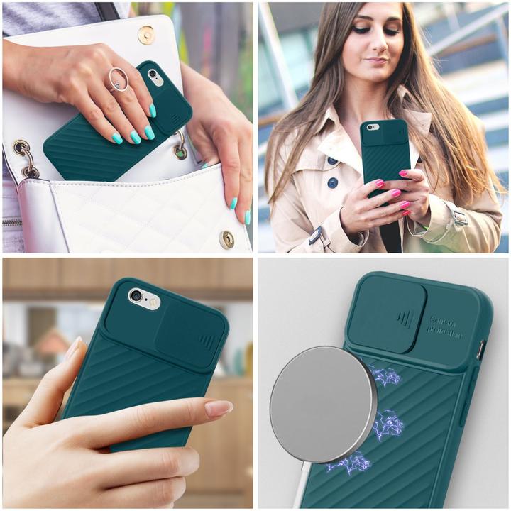 Immagine prodotto Cadorabo Cover in TPU con protezione della fotocamera (Apple iPhone 6)