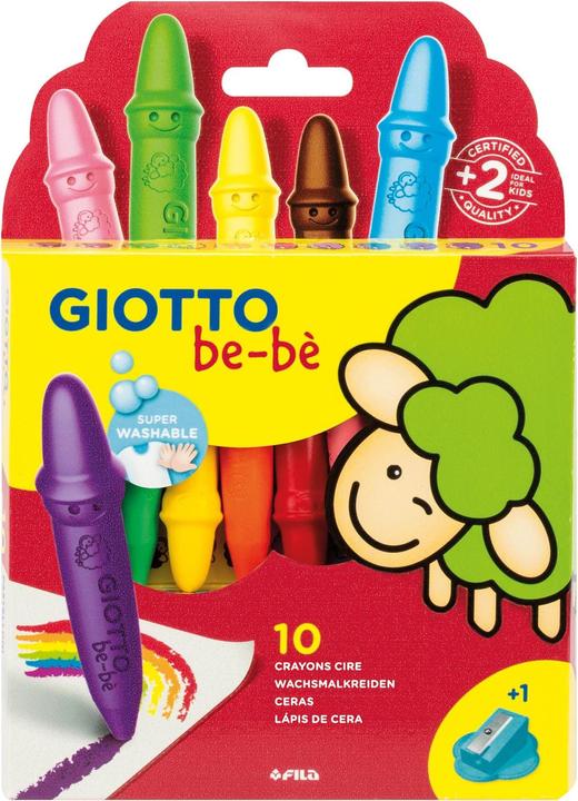 Immagine prodotto Giotto Pastelli a cera be-bé Non frangibili, multicolore, 10 pezzi (Multicolore, 10 x)