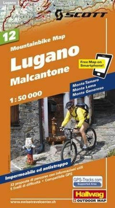 Immagine prodotto Mappa MTB 12 Lugano, Malcantone 1:50.000