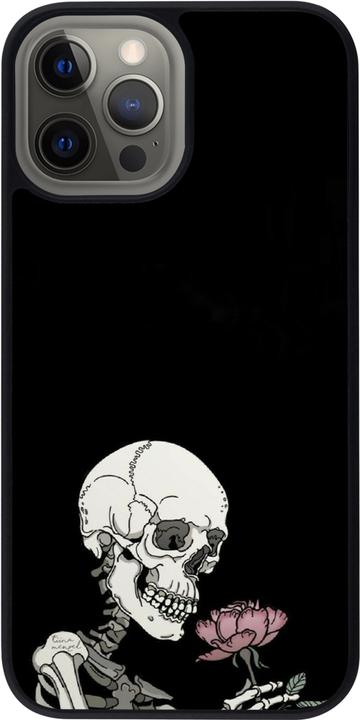 Image du produit PhoneLook Coque Silicone rigide noir Halloween 2023 rose and skeleton (Apple iPhone 12 Pro Max)