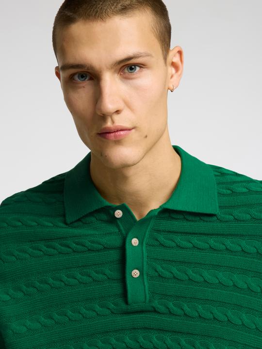 Actual product image Selected Homme Kurzärmeliges Polohemd aus Strick (XL)