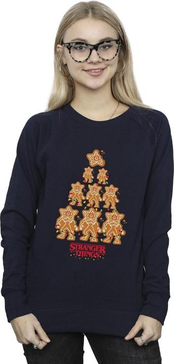 Actual product image Netflix Womens/Ladies Stranger Things Gingerbread Sweatshirt (L)