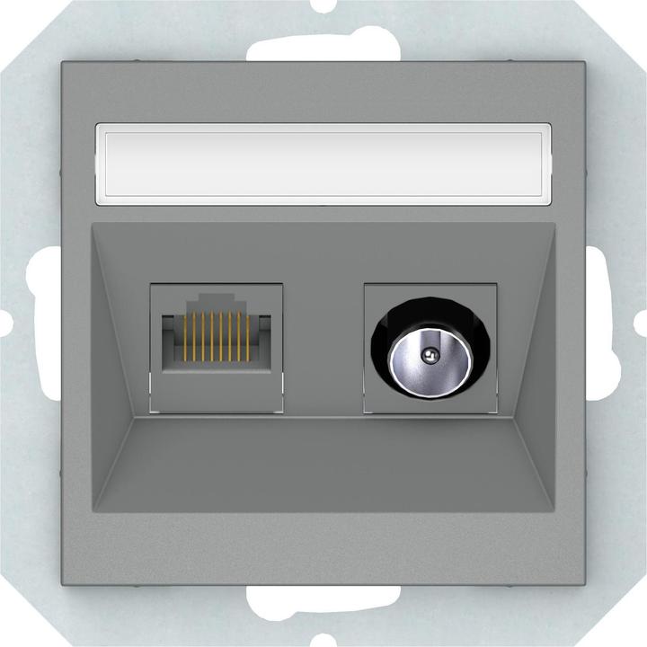 Produktbild Vila TV+COMP SOCKET GREY TVL/KLRJ45-16E2-02QR