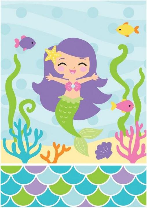 Actual product image Creative Party Mermaid Friends Party Bags (Pack of 8)