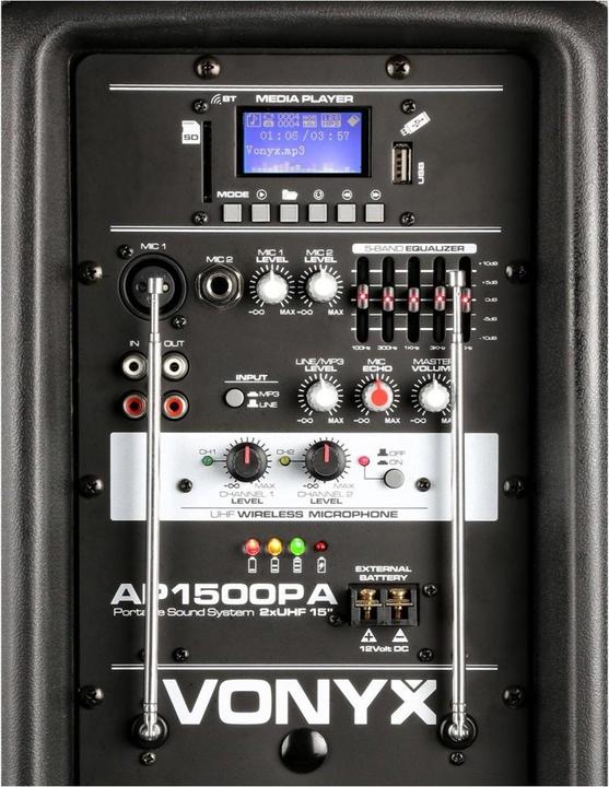 Image du produit Vonyx Système de sonorisation AP1500PA (Actif, 1x 800 W)