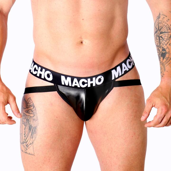 Image du produit Macho Underwear Macho - Mx25nc Jock Cuir Noir M (M)