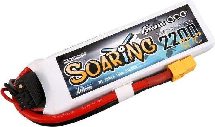 Immagine prodotto Gens Ace G-Tech Soaring 2200mAh 11.1V 30C 3S1P Batteria Lipo (11.10 V, 2200 mAh)